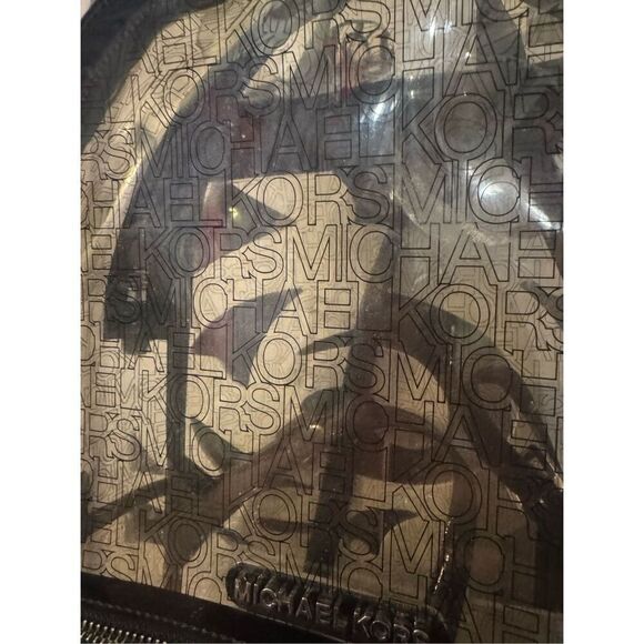 Clear pvc see through jelly MK MIchael Kors Rhea lg backpack bag purse knapsack - Picture 7 of 9